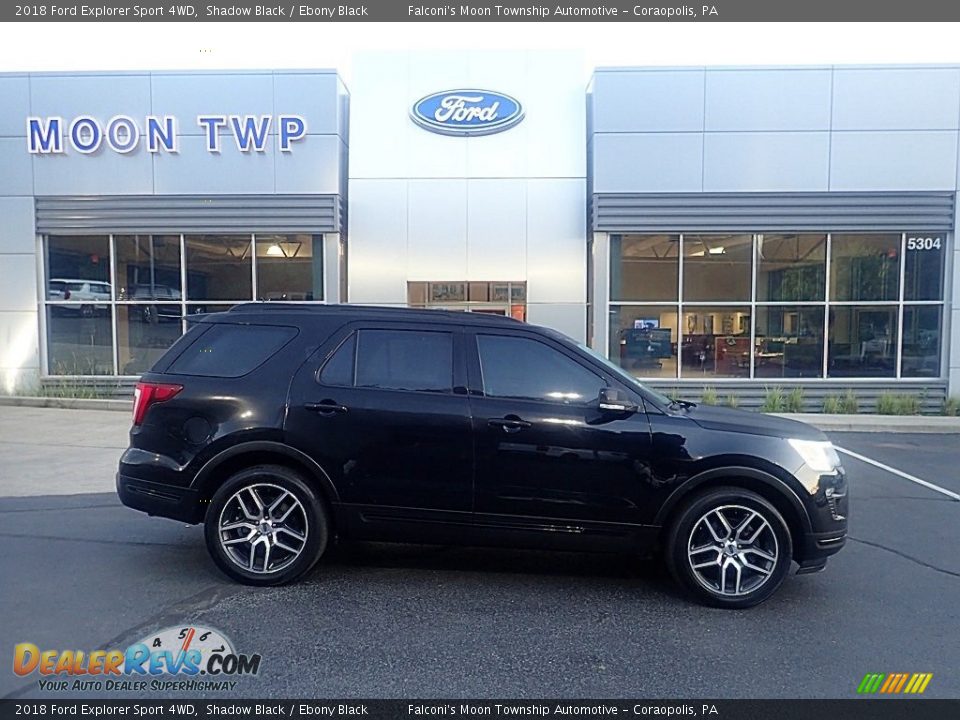 2018 Ford Explorer Sport 4WD Shadow Black / Ebony Black Photo #1