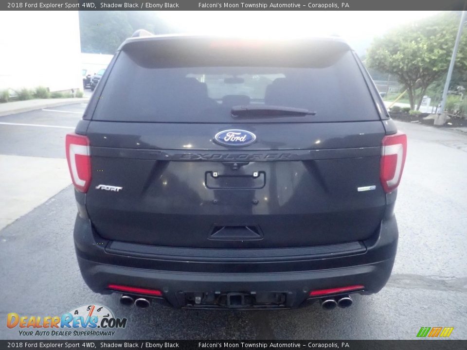 2018 Ford Explorer Sport 4WD Shadow Black / Ebony Black Photo #3