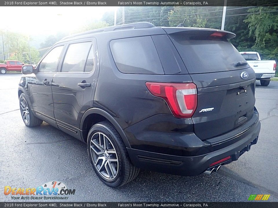 2018 Ford Explorer Sport 4WD Shadow Black / Ebony Black Photo #6