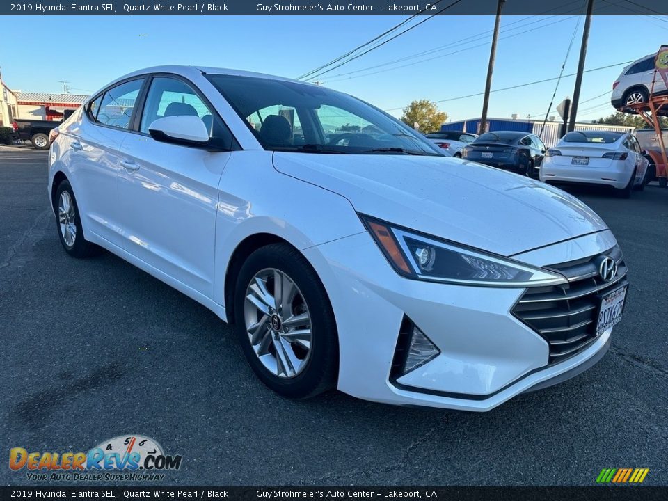 2019 Hyundai Elantra SEL Quartz White Pearl / Black Photo #1