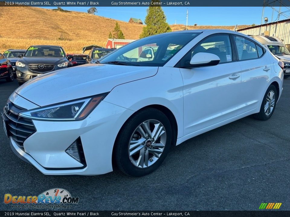 2019 Hyundai Elantra SEL Quartz White Pearl / Black Photo #3