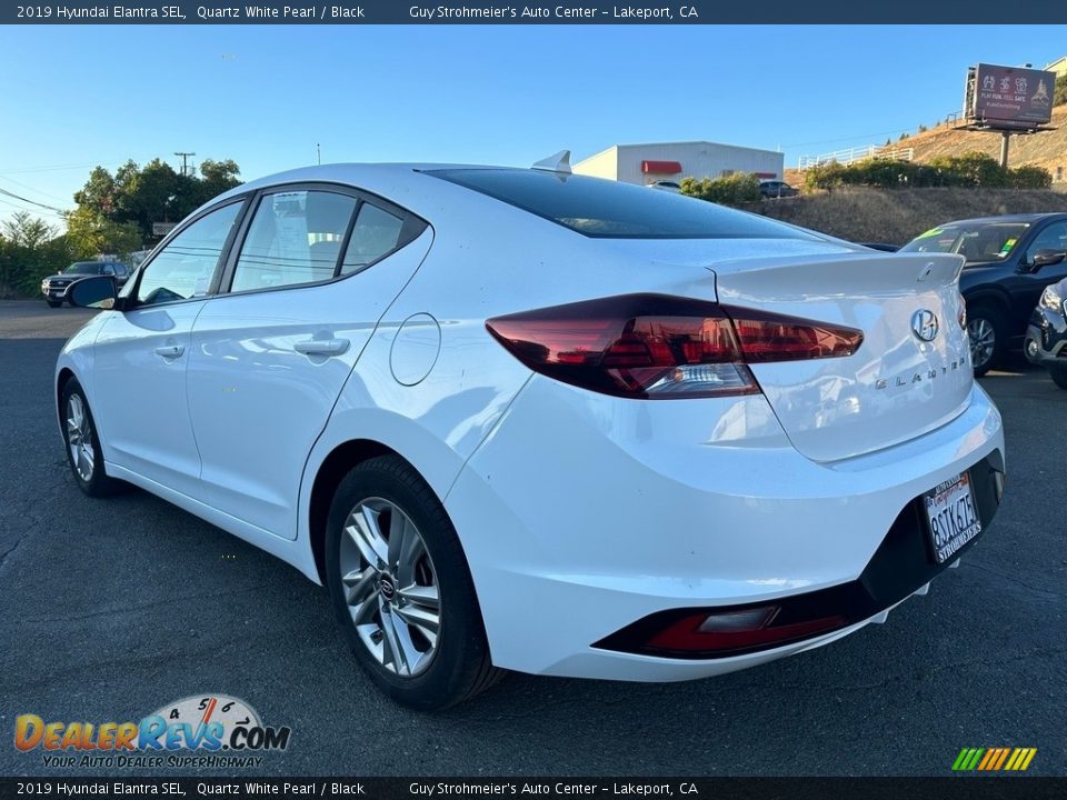 2019 Hyundai Elantra SEL Quartz White Pearl / Black Photo #4