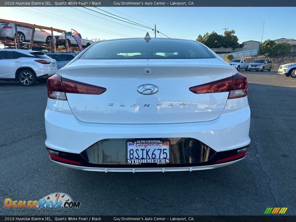 2019 Hyundai Elantra SEL Quartz White Pearl / Black Photo #5