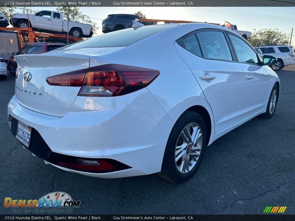 2019 Hyundai Elantra SEL Quartz White Pearl / Black Photo #6