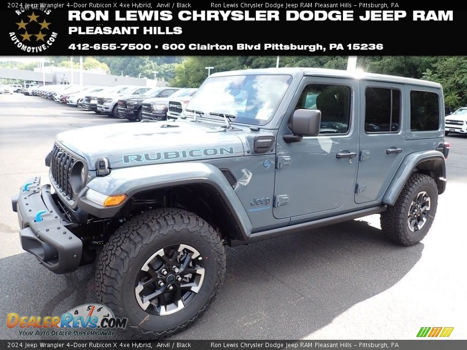 2024 Jeep Wrangler 4-Door Rubicon X 4xe Hybrid Anvil / Black Photo #1