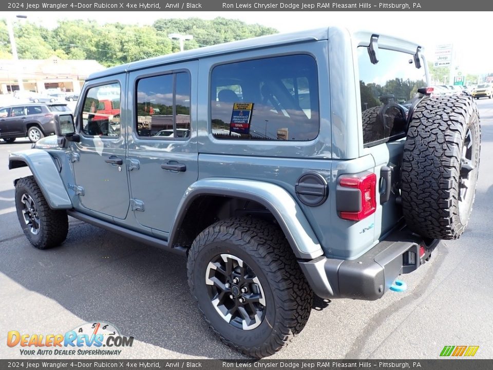 2024 Jeep Wrangler 4-Door Rubicon X 4xe Hybrid Anvil / Black Photo #3