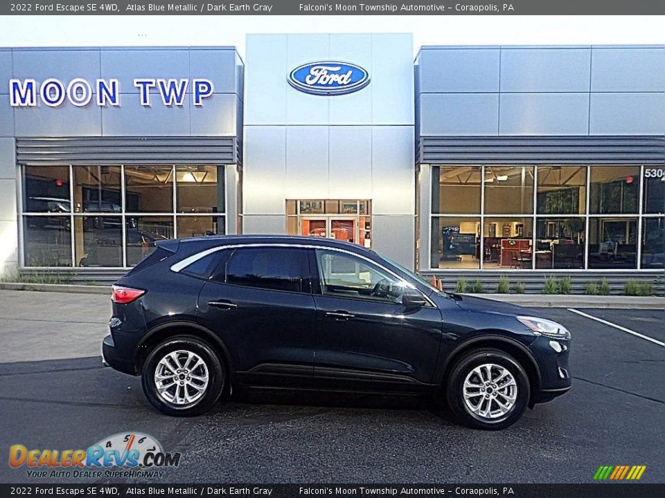 2022 Ford Escape SE 4WD Atlas Blue Metallic / Dark Earth Gray Photo #1