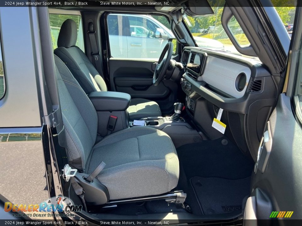 Black Interior - 2024 Jeep Wrangler Sport 4x4 Photo #17