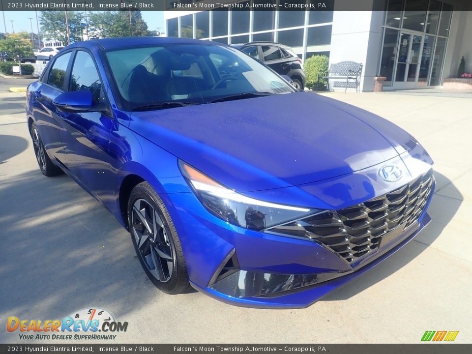 2023 Hyundai Elantra Limited Intense Blue / Black Photo #9