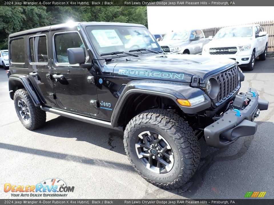 2024 Jeep Wrangler 4-Door Rubicon X 4xe Hybrid Black / Black Photo #8