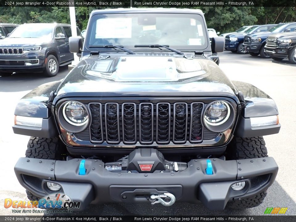 2024 Jeep Wrangler 4-Door Rubicon X 4xe Hybrid Black / Black Photo #9