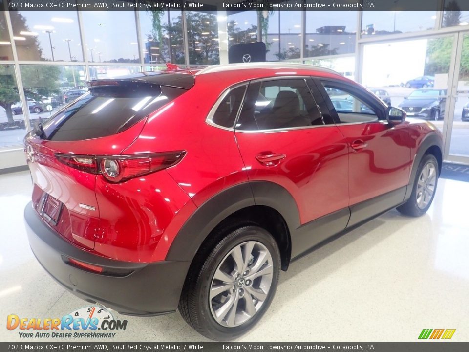 2023 Mazda CX-30 Premium AWD Soul Red Crystal Metallic / White Photo #2