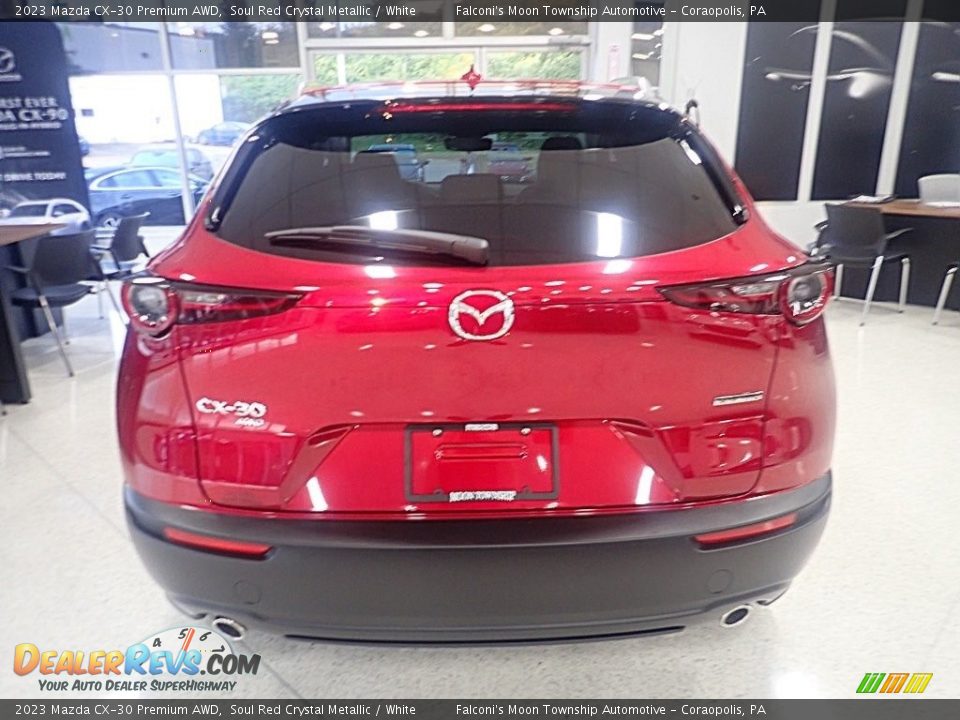 2023 Mazda CX-30 Premium AWD Soul Red Crystal Metallic / White Photo #3