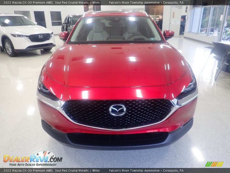 2023 Mazda CX-30 Premium AWD Soul Red Crystal Metallic / White Photo #7