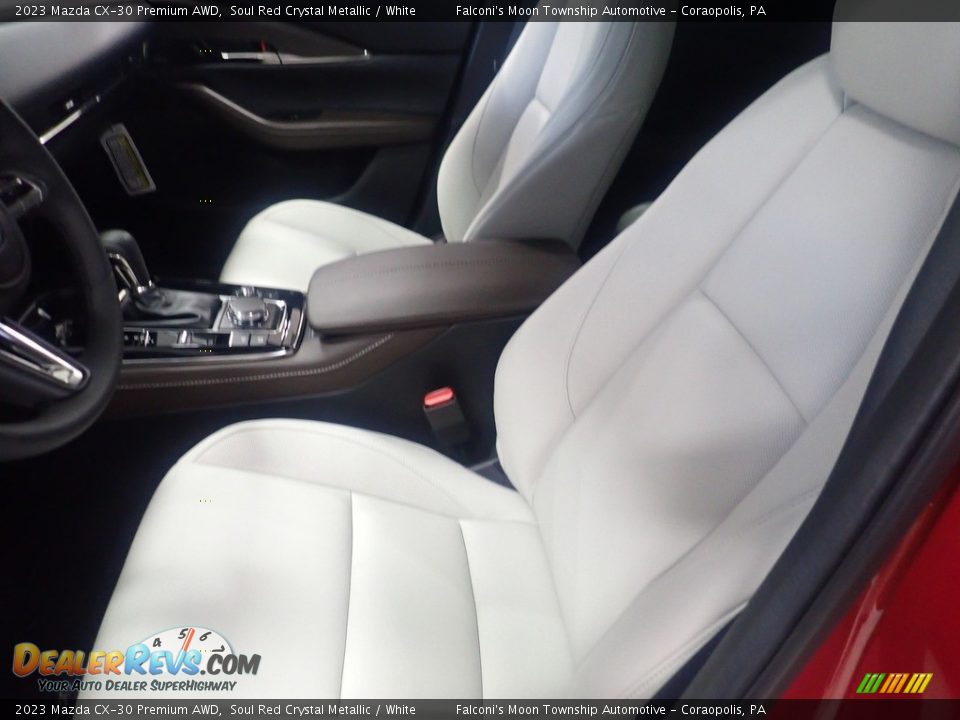 2023 Mazda CX-30 Premium AWD Soul Red Crystal Metallic / White Photo #10