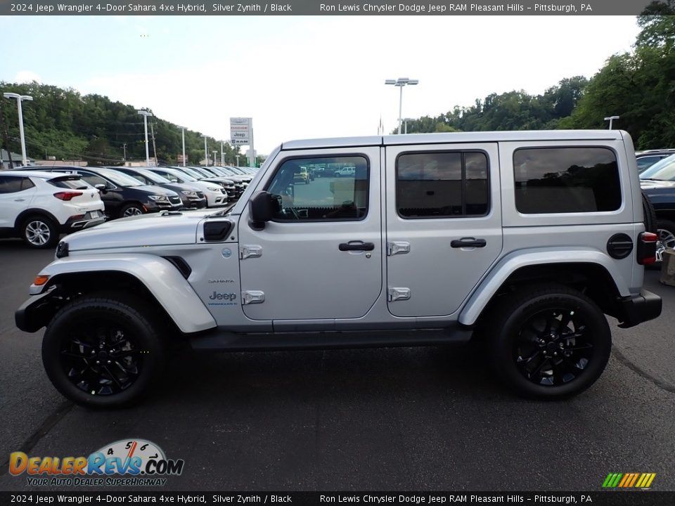 2024 Jeep Wrangler 4-Door Sahara 4xe Hybrid Silver Zynith / Black Photo #2