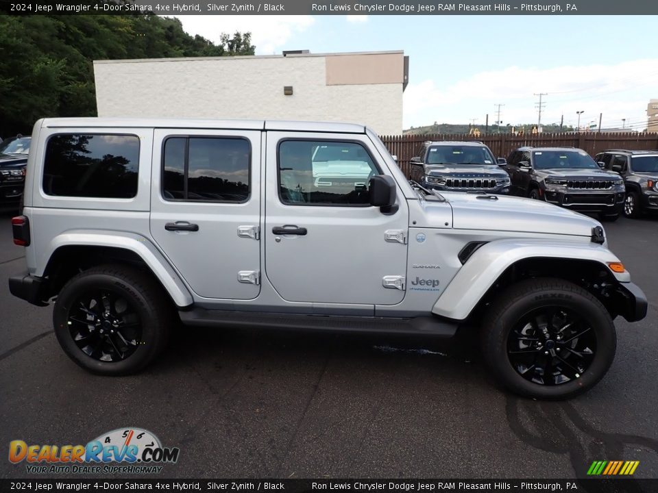 Silver Zynith 2024 Jeep Wrangler 4-Door Sahara 4xe Hybrid Photo #7