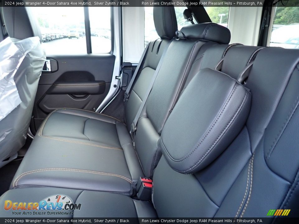 Rear Seat of 2024 Jeep Wrangler 4-Door Sahara 4xe Hybrid Photo #12