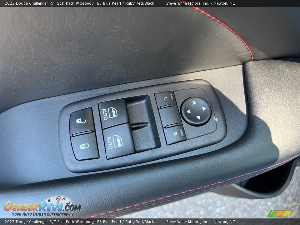 2023 Dodge Challenger R/T Scat Pack Widebody B5 Blue Pearl / Ruby Red/Black Photo #13