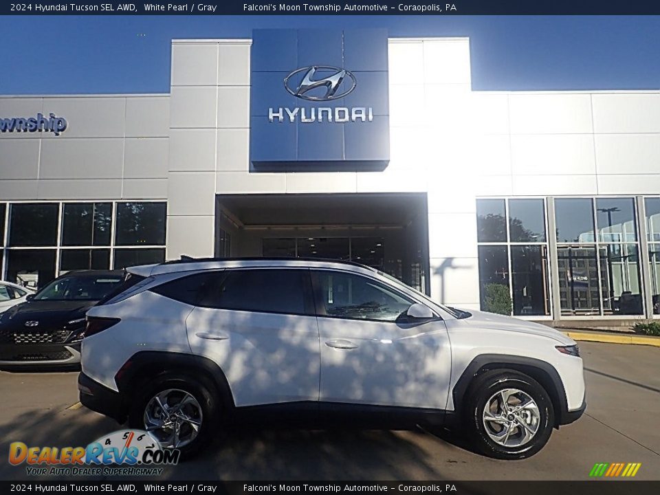 2024 Hyundai Tucson SEL AWD White Pearl / Gray Photo #1