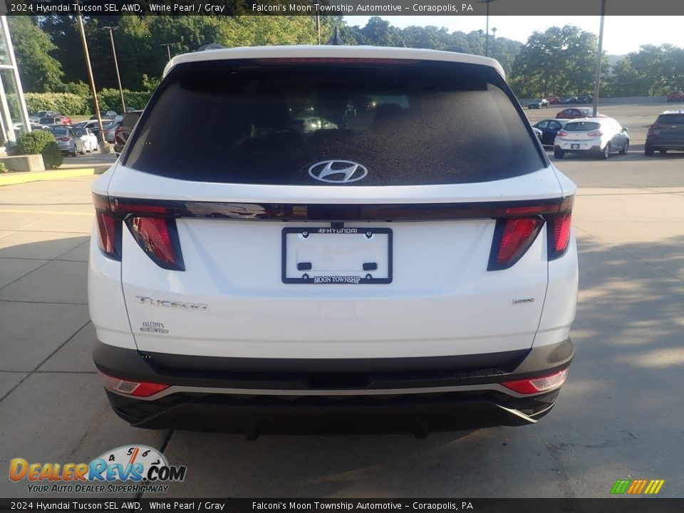 2024 Hyundai Tucson SEL AWD White Pearl / Gray Photo #3