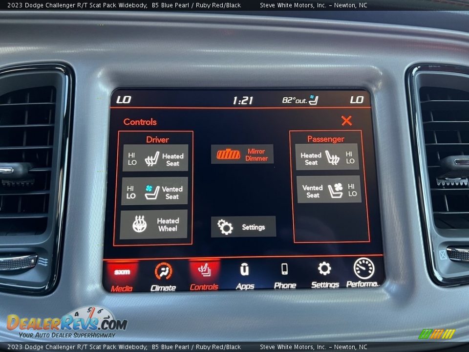 Controls of 2023 Dodge Challenger R/T Scat Pack Widebody Photo #21