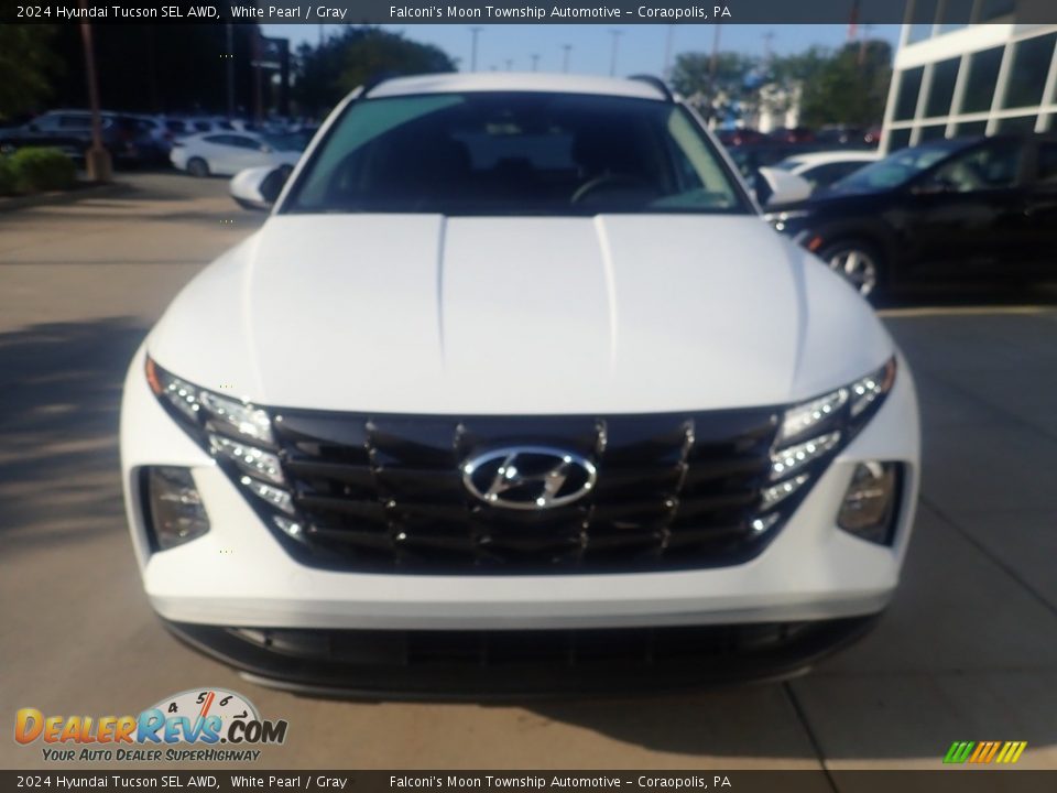 2024 Hyundai Tucson SEL AWD White Pearl / Gray Photo #8