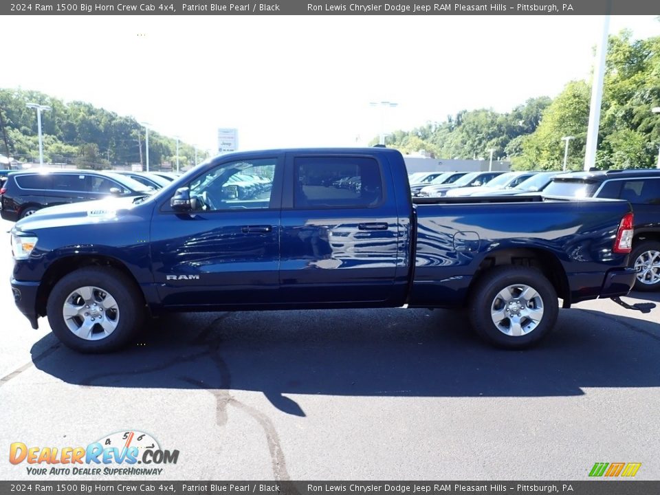 2024 Ram 1500 Big Horn Crew Cab 4x4 Patriot Blue Pearl / Black Photo #2