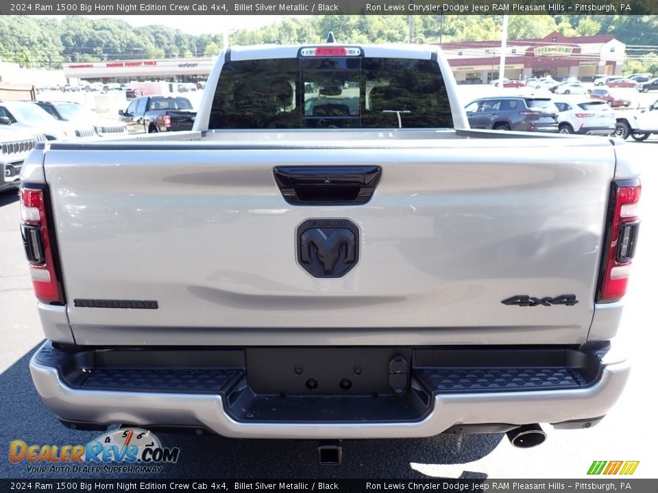 2024 Ram 1500 Big Horn Night Edition Crew Cab 4x4 Billet Silver Metallic / Black Photo #4