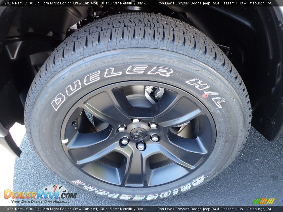 2024 Ram 1500 Big Horn Night Edition Crew Cab 4x4 Billet Silver Metallic / Black Photo #11