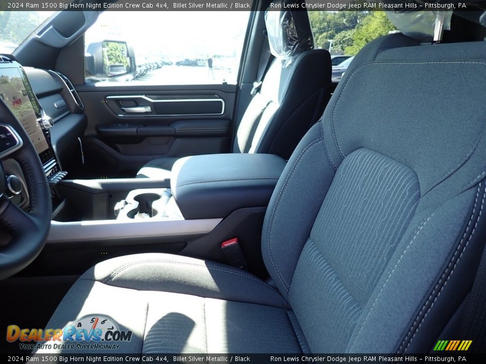 2024 Ram 1500 Big Horn Night Edition Crew Cab 4x4 Billet Silver Metallic / Black Photo #12