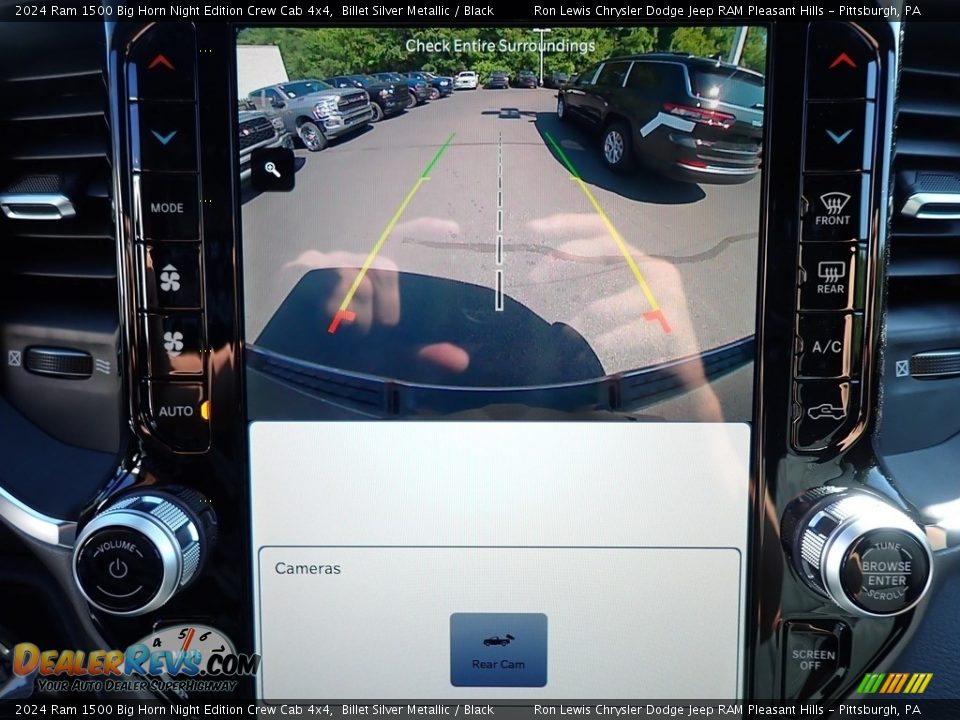 2024 Ram 1500 Big Horn Night Edition Crew Cab 4x4 Billet Silver Metallic / Black Photo #19