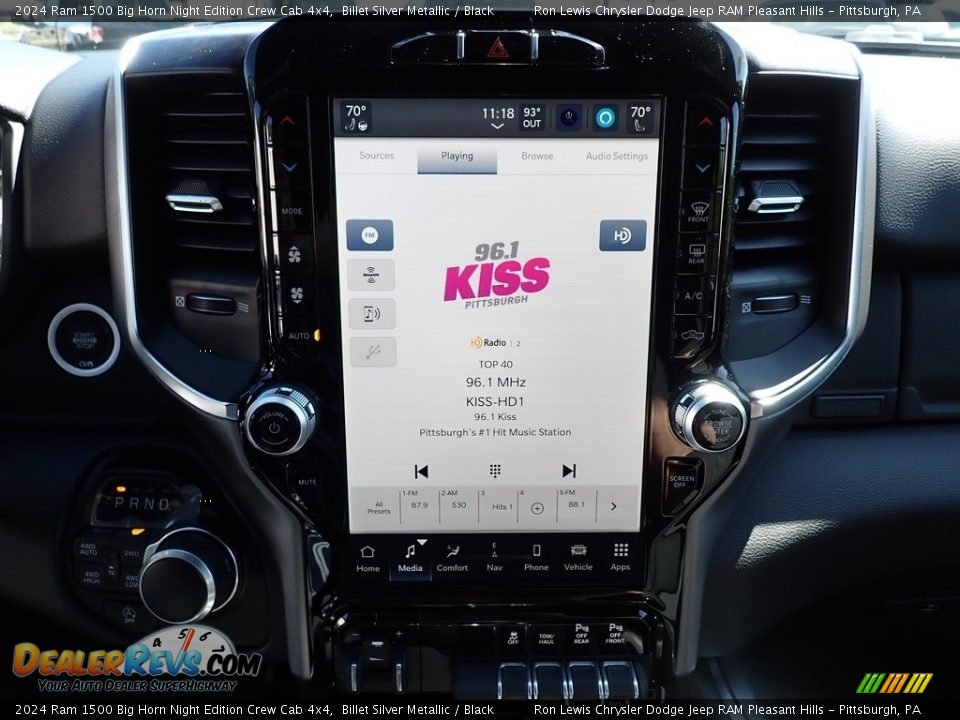 2024 Ram 1500 Big Horn Night Edition Crew Cab 4x4 Billet Silver Metallic / Black Photo #20