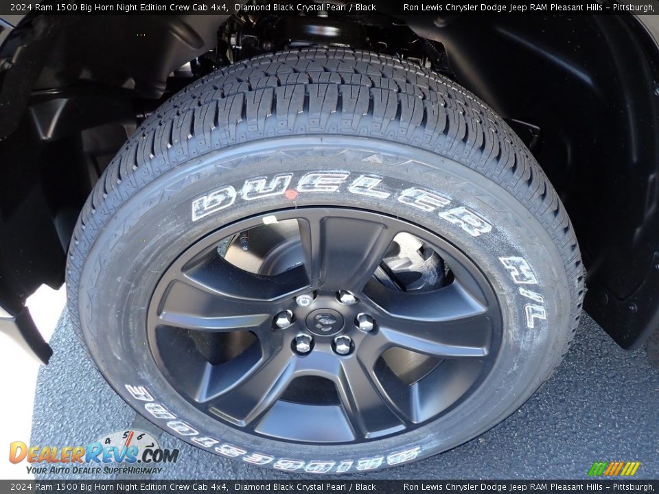 2024 Ram 1500 Big Horn Night Edition Crew Cab 4x4 Diamond Black Crystal Pearl / Black Photo #11