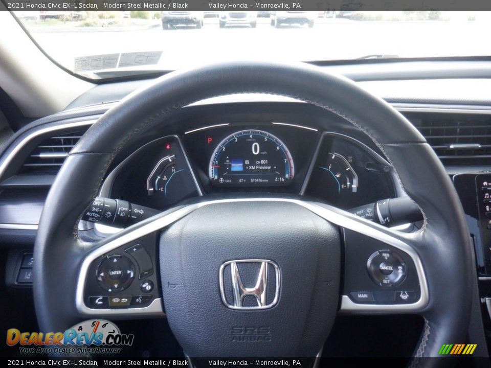 2021 Honda Civic EX-L Sedan Steering Wheel Photo #22