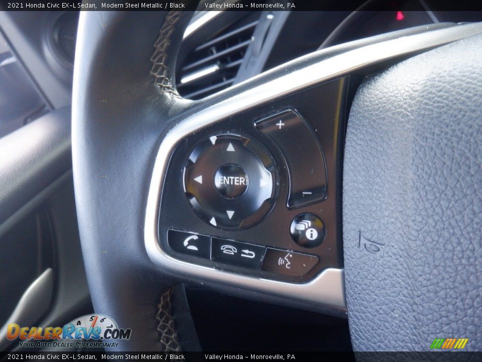 2021 Honda Civic EX-L Sedan Steering Wheel Photo #23
