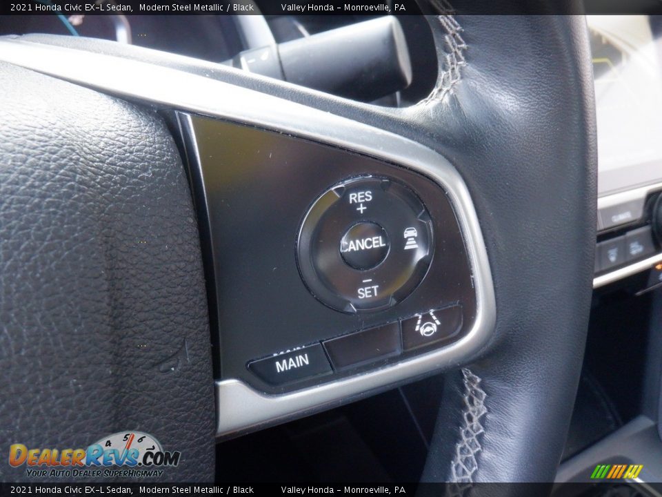 2021 Honda Civic EX-L Sedan Steering Wheel Photo #24