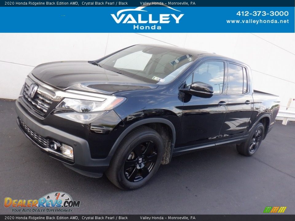 2020 Honda Ridgeline Black Edition AWD Crystal Black Pearl / Black Photo #1