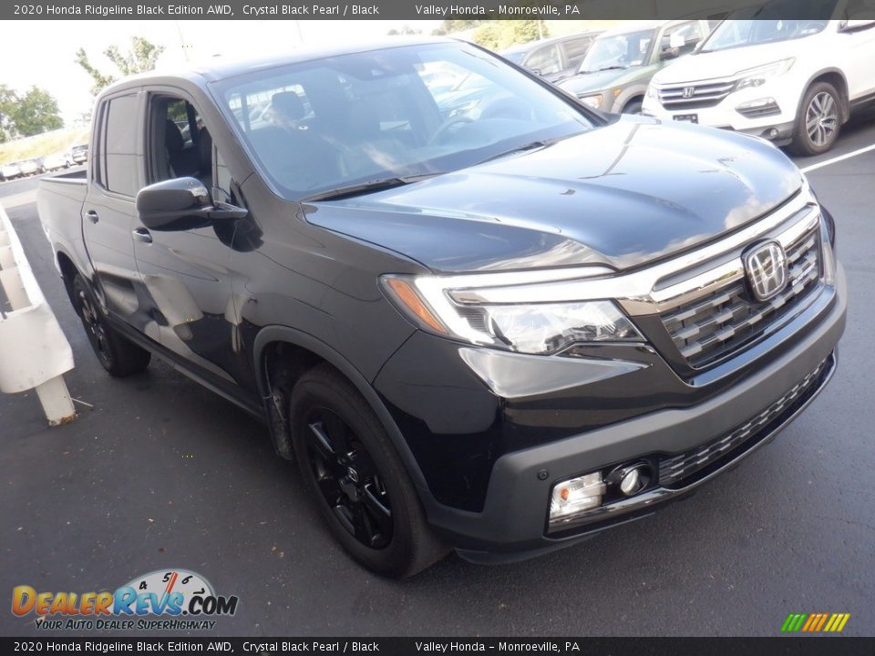 2020 Honda Ridgeline Black Edition AWD Crystal Black Pearl / Black Photo #7