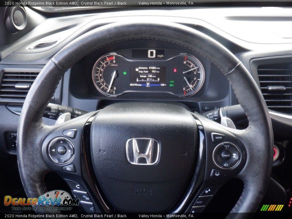 2020 Honda Ridgeline Black Edition AWD Steering Wheel Photo #30