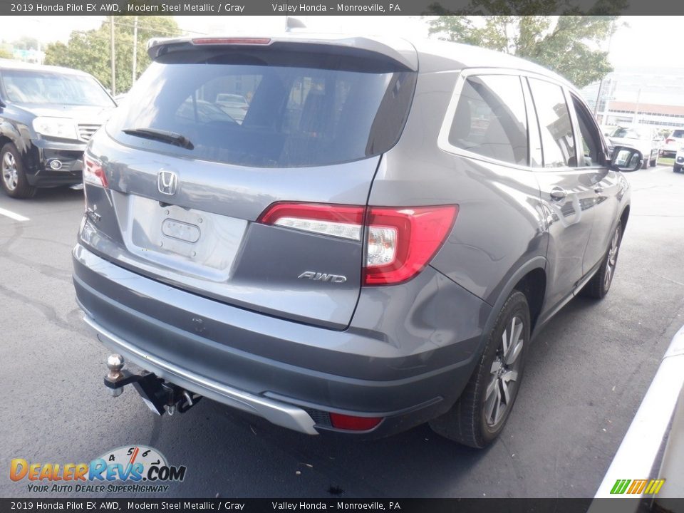 2019 Honda Pilot EX AWD Modern Steel Metallic / Gray Photo #5