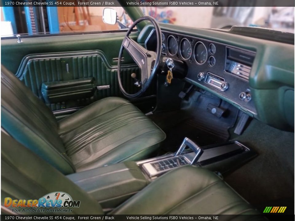 Black Interior - 1970 Chevrolet Chevelle SS 454 Coupe Photo #26
