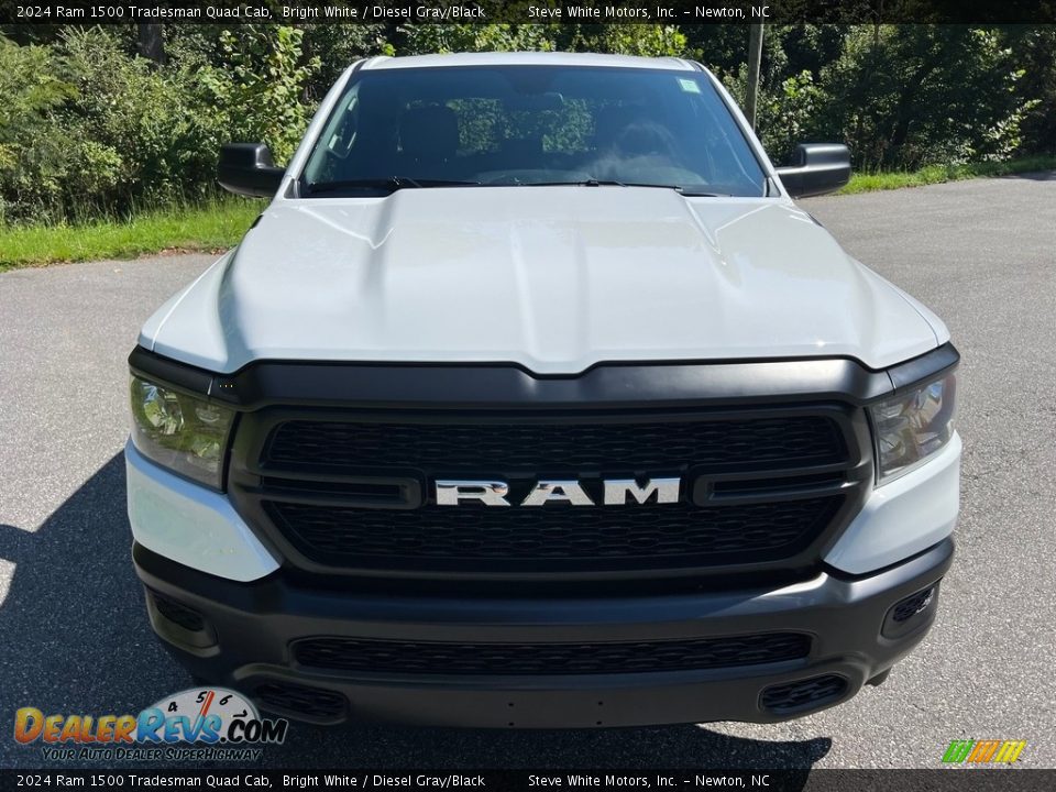 2024 Ram 1500 Tradesman Quad Cab Bright White / Diesel Gray/Black Photo #3