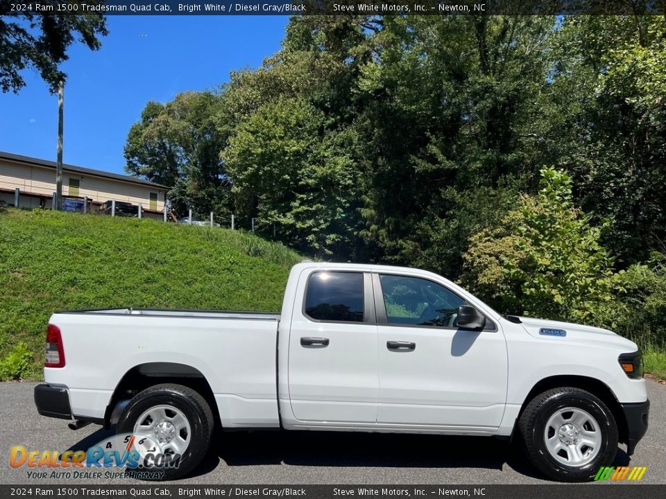 Bright White 2024 Ram 1500 Tradesman Quad Cab Photo #5