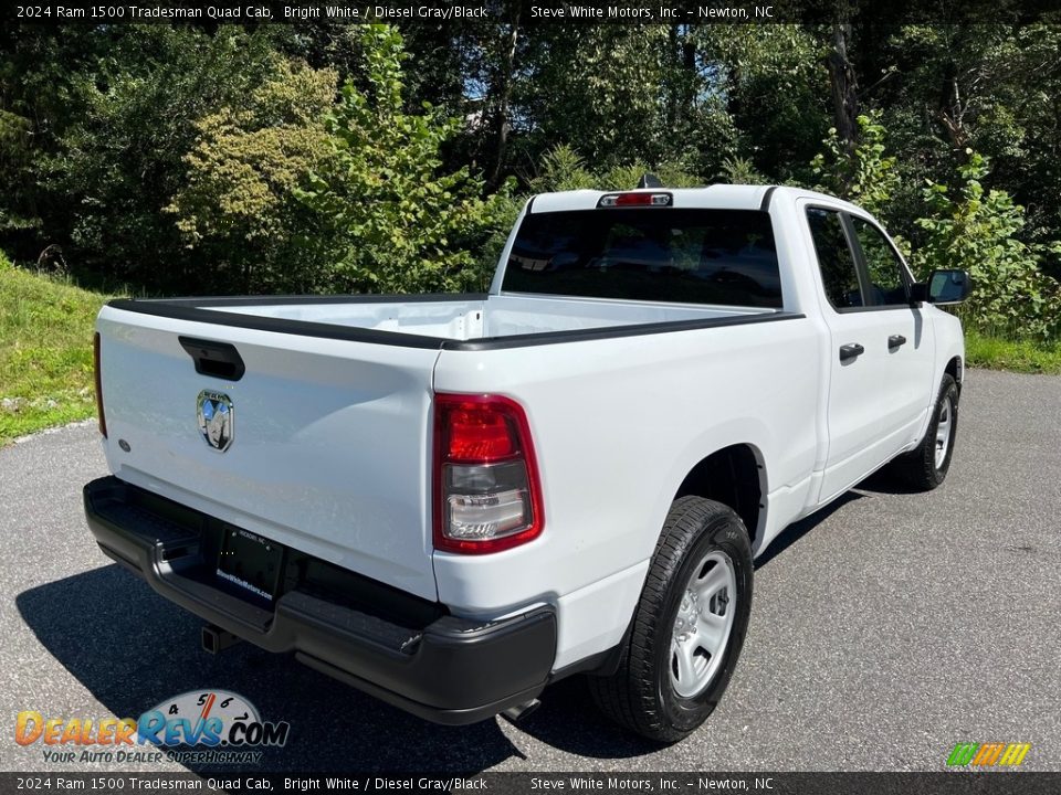 2024 Ram 1500 Tradesman Quad Cab Bright White / Diesel Gray/Black Photo #6