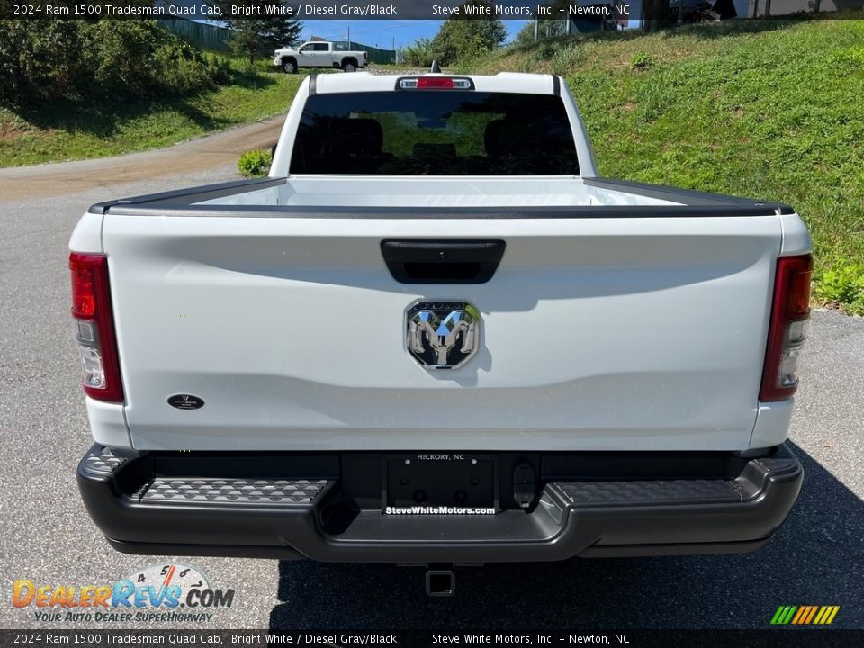 2024 Ram 1500 Tradesman Quad Cab Bright White / Diesel Gray/Black Photo #7