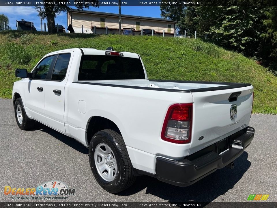 2024 Ram 1500 Tradesman Quad Cab Bright White / Diesel Gray/Black Photo #9