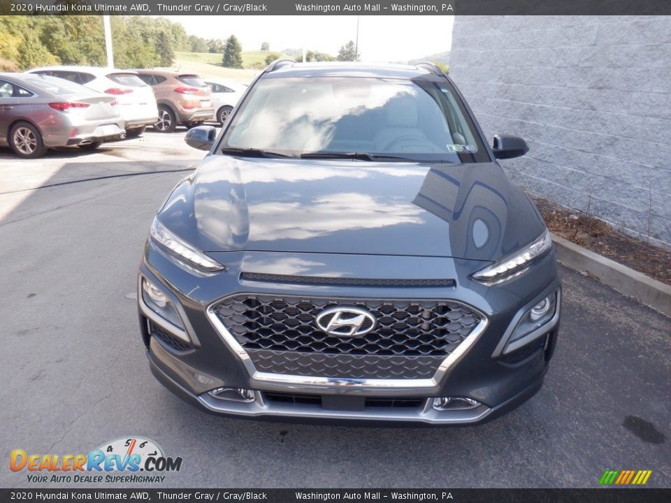 2020 Hyundai Kona Ultimate AWD Thunder Gray / Gray/Black Photo #2