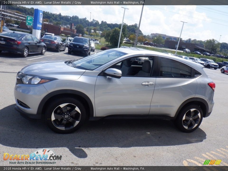 2018 Honda HR-V EX AWD Lunar Silver Metallic / Gray Photo #7