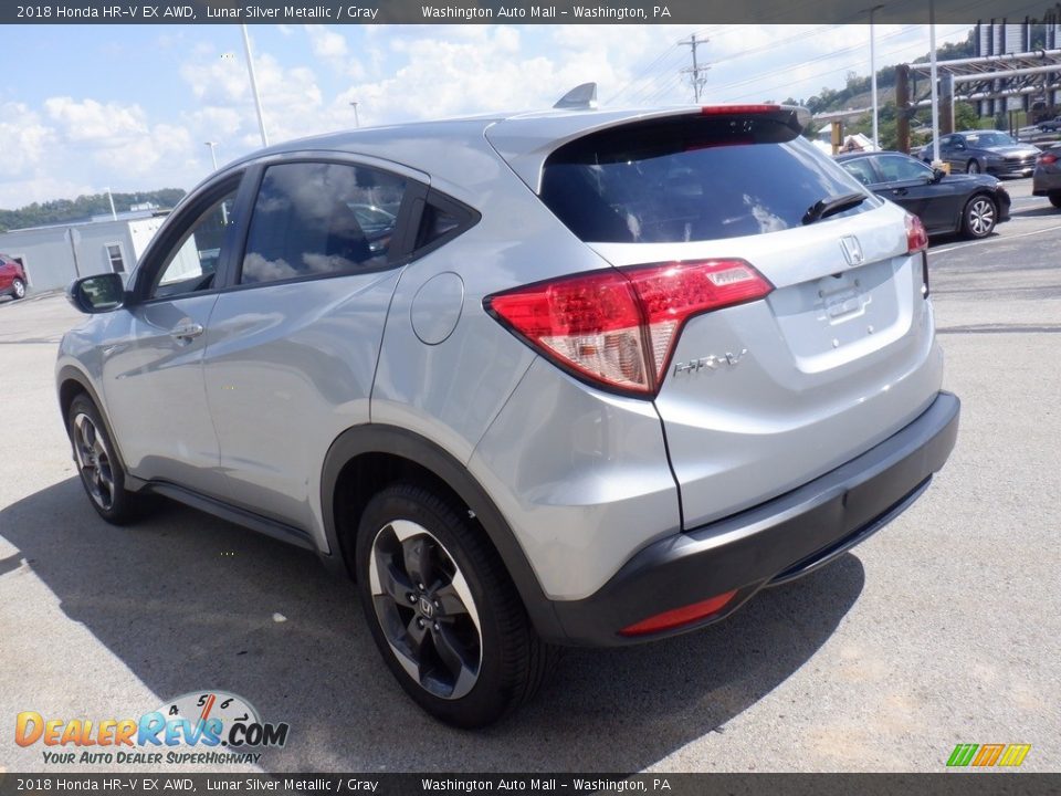 2018 Honda HR-V EX AWD Lunar Silver Metallic / Gray Photo #8